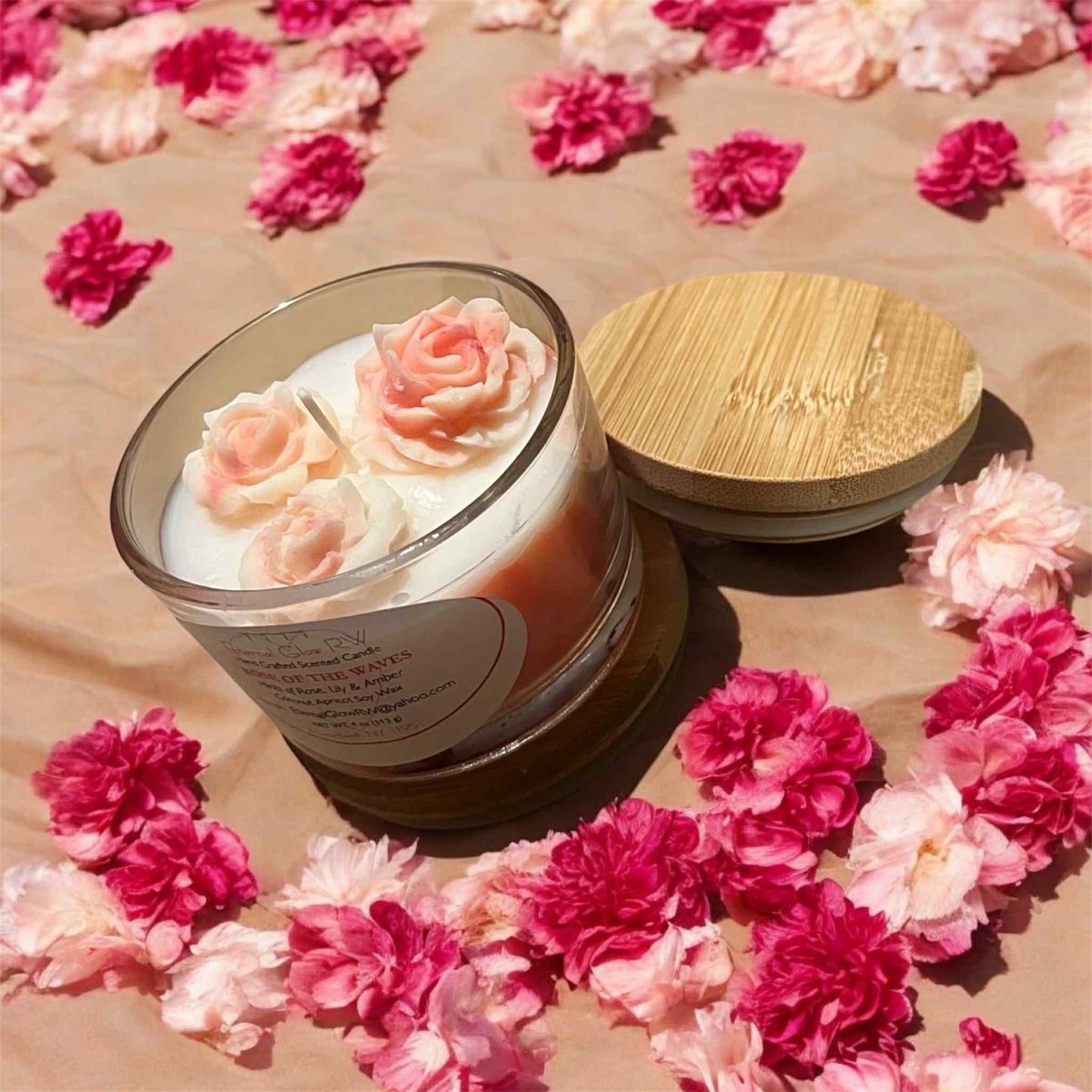 Rose of the Waves Candle